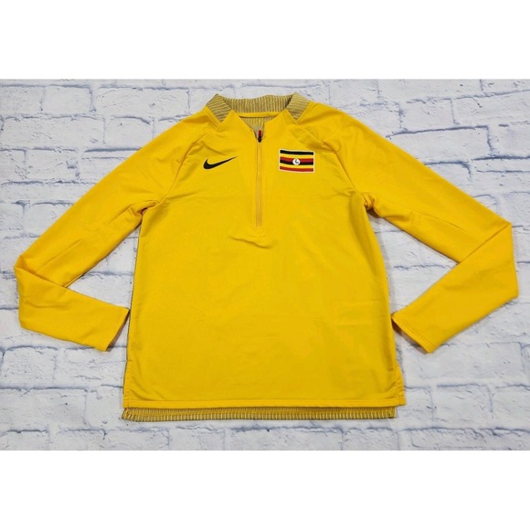Nike Pro Elite MENS SIZE S Uganda Running 1/2 Zip CK3549-728 MADE IN USA
